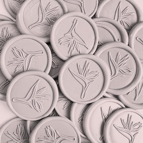 Bird of Paradise Wax Seal Sticker (Nude) by SolePaperCoLLC