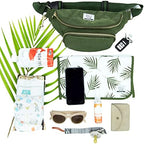 Ditty Co. - Lanikai Small Diaper Bag - Portable Changing Pad - Crossbody Bags For Women - Fanny Pack - Baby Travel Essentials (Olive Green) - Image 6