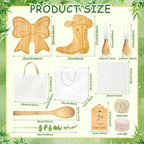 50Pcs Boots or Bows Gender Reveal Decor Western Baby Shower Prizes for Game - Image 2