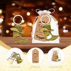 30Set Cowboy Boot Bottle Opener Keychains Baby Shower Return Favors for Guests, Western Bottle Opener Souvenirs for Wedding Birthday Quinceanera Party Favors (Bronze) - Image 3