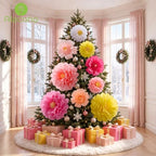 Alecono 9 Pcs Giant Paper Flowers Decorations for Wall (24", 20", 14") - Image 4