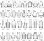 Arme Glass Bud vases in Bulk，Small Glass Flower Vase for Centerpieces 45Pcs - Image 3