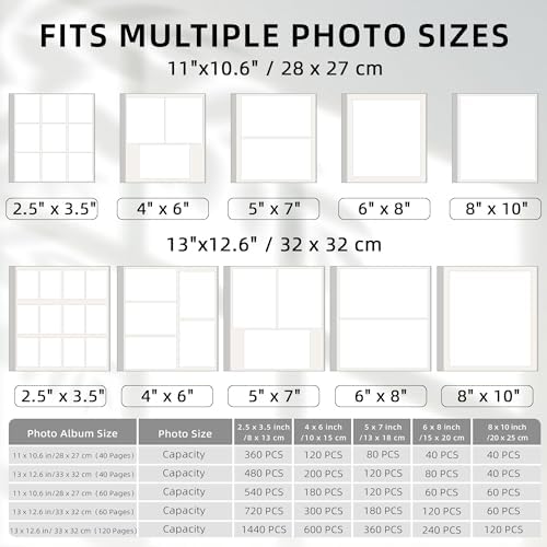 Vienrose Self Adhesive Photo Album with Window 11x10.6 60 Pages Skyblue - Image 6