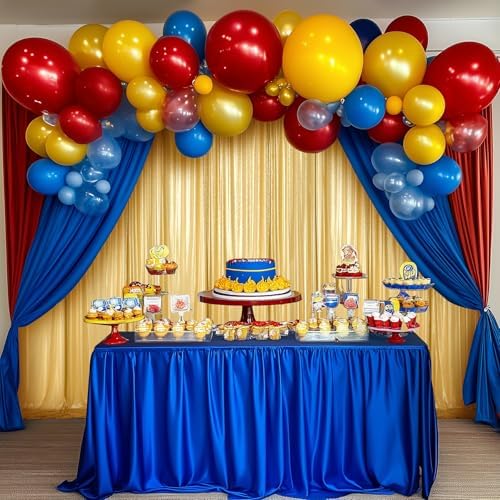 20x10ft Thick Gold Glitter Backdrop Curtain Panels for Parties, Wrinkle Free Sparking Sequin Backdrop Drapes, 4 Panels 5x10ft Shimmer Photo Back Drop Cloth for Wedding Birthday Photography - Image 3