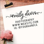 Self Inking Return Address Stamp - Personalized Custom 4 Line Stamper - Image 4
