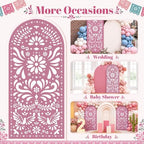 Gerrii 6 ft Cielito Lindo Arch Backdrop, All-in-one Stand up, Pink - Image 4