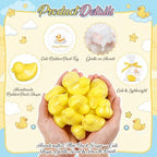 Leelosp Duck Soap Party Favors Gift with Transparent Bags and Thanks Tag for Baby Shower Guest Reveal Baptism Shower Wedding Birthday Summer Party Favor Decorations Supplies(50 Sets,Yellow) - Image 4
