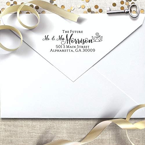 Personalized Self Inking Address Stamp - Future Mr and Mrs for Wedding - Image 2