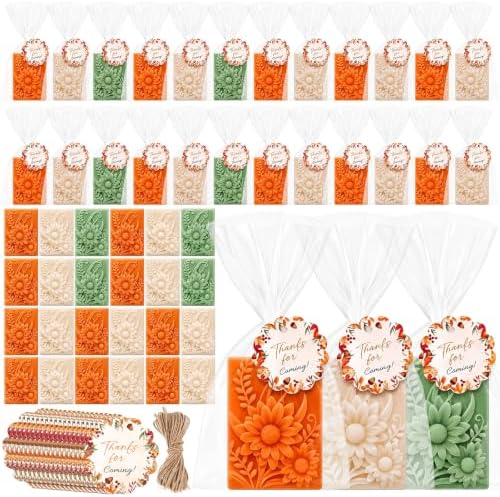 Leelosp 24 Pcs Fall Baby Shower Favors Wildflower Mini Bar Soap for Guests by Leelosp