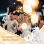 Threlaco 150 Sets Wedding Favors for Guests Bulk Mini Heart Shaped Candles Wedding Party Favors for Guests with Thank You Cards and Organza Bags Bridal Shower Party Souvenir Candle Gifts - Image 6