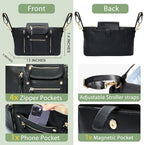 miss fong Universal Stroller Organizer with Insulated Cup Holder Stroller Caddy Baby Storage Bag with Adjustable Strap, Fits for like Uppababy, Baby Jogger, Britax, Umbrella - Image 3