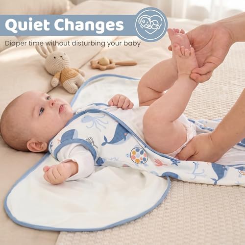 Baby Swaddle Sleep Sack 3-6 Months, Cotton Swaddles for Newborns - Image 6