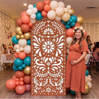 Gerrii 6 ft Cielito Lindo Arch Backdrop, All-in-one Stand up, Brown - Image 7