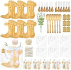 50 Pcs Western Party Decoration Gifts Baby Shower Prizes for Game Winners Sets of 6 Boot Cheese Board with Forks Gift Bag Cowgirl Cowboy Birthday Favors for Guests Boots or Bows Gender Reveal Supplies by Easma
