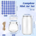 3.4 oz Small Glass Jars with Lids 30PCS, Mini Yogurt Jars for Jam - Image 2