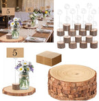 Amyhill 36 Pcs Wood Card Holders, 5.7 x 1.6 Inches, with Wire Clips - Image 2