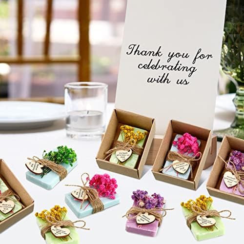 45 Sets Soap Favors Bulk for Wedding Gifts, Rectangle, Blue, Green, Purple - Image 4