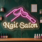 Nail Salon Neon Sign for Wall Decor - LED Neon Signs Lights for Salon Studio, Beauty Makeup Room, Bedroom - Great Gift for Nail Girls - Image 4