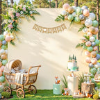 Besutolife Square Arch Backdrop Cover, 6.6×6.6 FT Spandex Arch Covers Stretchy Fitted Balloon Arch Stand Cover for Wedding, Birthday Party, Baby Shower, Photo Booth, Graduation Ceremony, Beige by Besutolife