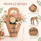 Sinload 50 Set Flower Bar Kit with Kraft Bouquet Bags for Fall Wedding - Image 2