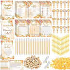 476 Pcs Little Pumpkin Baby Shower Games, 9 Style Baby Shower Activities by Sherr