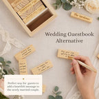 WE Games Personalized Wedding Guest Book Alternative, Wooden Memory Keepsake Box, 54 Blocks, Custom Engraved Build Memories - Image 5