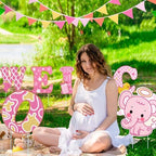13 Pcs Baby Shower Yard Sign with Stakes, 12 Inch Its A Girl Garden Signs - Image 2