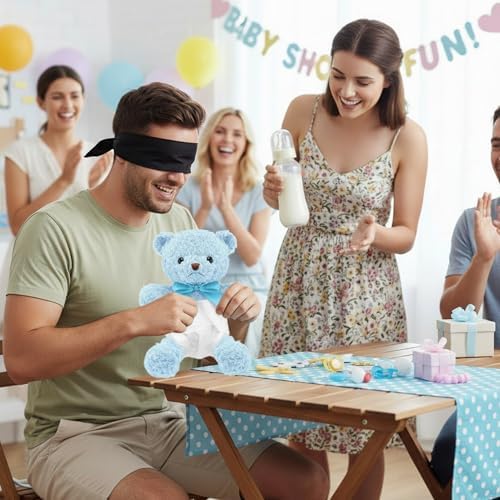 4 Sets Bottle Chug Baby Shower Games Juegos Para for Gender Reveal Game - Image 3