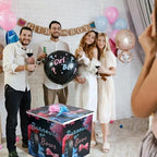 AmazingSpark 28in Giant Gender Reveal Gift Box Kit, Burnouts or Bows - Image 4