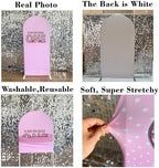 Strawberry Arched Fabric Backdrop Covers for My Berry First Birthday Pink Stretchy Arch Stand Cover Baby Shower Party Decorations Props (2.2x5FT Only Cover) - Image 6