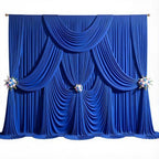 40ft x 10ft Royal Blue Backdrop Curtains, 8 Panels Drapes for Backdrop - Image 6