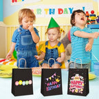 XPCARE Black Paper Bags with Handles, 200Pcs 8x4.5x10In Kraft Paper Bag (Pack of 2) - Image 6