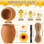 56 Pcs DIY Bee Hive Decor Honey Pot Vase Kits Bee Party Table Centerpieces - Image 2