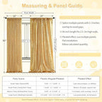 Gold Curtains Backrop for Wedding Parties: 3ftx8ft Gold Sequin Backdrop - Image 3