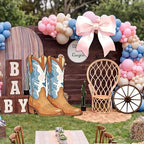 3 Pcs Boot or Bows Gender Reveal Decorations Large Pink Cutouts Baby Shower Birthday Sign 1st Birthday Party Centerpieces for Baby Shower Party Supplies Photo Booth Props Backdrops Decor - Image 4