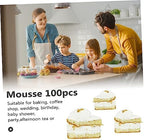 100Pcs Pet Cake Packing Pads for Mousse Display - Image 4