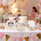 Chunful 64 Pcs Cowgirl Baby Shower Party Decorations Guest Book Alternative - Image 4