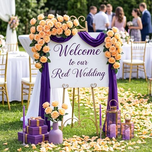 Auihiay 60PCS Artificial Roses, Champagne Roses, Velvet Silk Roses - Image 4