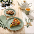 Goodluck 350 PCS Sage Green Paper Plates Set, 50 Guest Green Party Supplies - Image 4