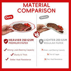 350 Pcs Red Rim Paper Plates and Napkins Party Supplies - Image 7
