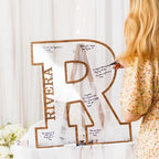 Wooden Wedding Guest Book Alternative - Acrylic Personalized Sign for Party Wedding Sign - Please Sign in Memory of Our Day - Unique Rustic Wedding Decorations for Reception - Gift Wedding Ideas - Image 6