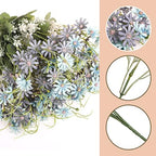 Artificial Flowers Wildflowers Silk Daisy Spring Fake Daisies Decoration Summer UV Resistant Colorful Mixed Bundles Faux Greenery Outdoor Plant Stem Filler for Home Decor Indoor Floral Arrangements - Image 2
