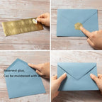 100 Pieces A6 Envelopes 4x6 Dusty-Blue, 6 1/2 x 4 3/4 Inches (Pack of 2) - Image 4