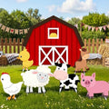 7 Pcs Large Farm Animal Cardboard Cutouts 34.3 Inch Farm Animal Birthday Party Decorations Barnyard Birthday Baby Shower Supplies Farmhouse Theme Barn Lawn Classroom Yard Photography Decor by Unknown