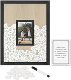 Americanflat 12x16 Shadow Box Frame - Matted to 4x6 - Black by Americanflat