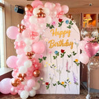 26 Pcs Happy Birthday Floral Backdrop Arch Baby Shower - Image 6