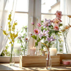 8 Sets Artificial Wildflowers Table Centerpiece with Vases - Image 6