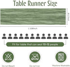 25 Pack Sage Green Cheesecloth Table Runner 17 x 108 Inch Gauze Table Runner Fabric Semi Sheer Cheese Cloth Table Runner Bulk for Rustic Romantic Wedding Baby Shower Table Decoration - Image 2