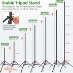 Hemmotop Photo Backdrop Stand 11x10ft, Heavy Duty Background Frame Kit - Image 2