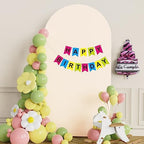 Putros Arch Backdrop Stand and Cover Set, 6.6ft Arch Stand with Beige Cover - Image 5